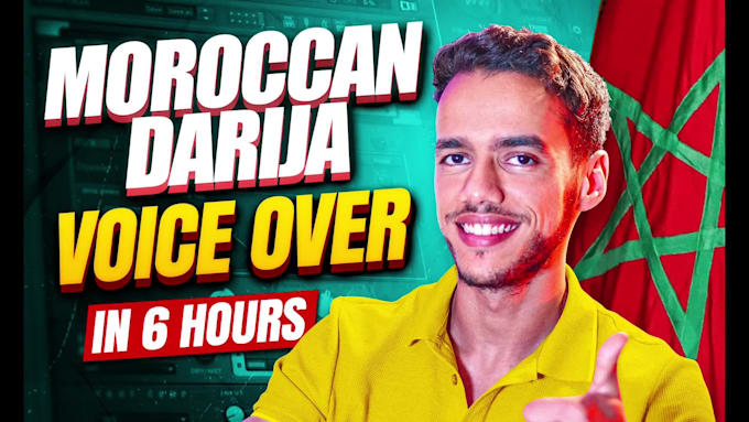 record a moroccan darija arabic voice over