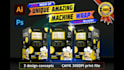 design custom vending machine vinyl wrap