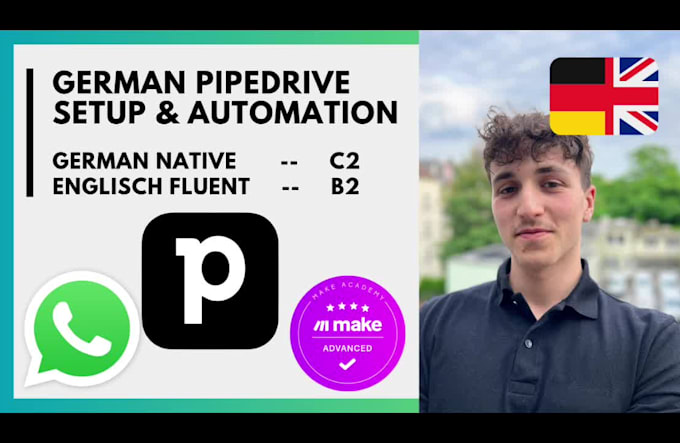 setup your pipedrive CRM and automate processes in german