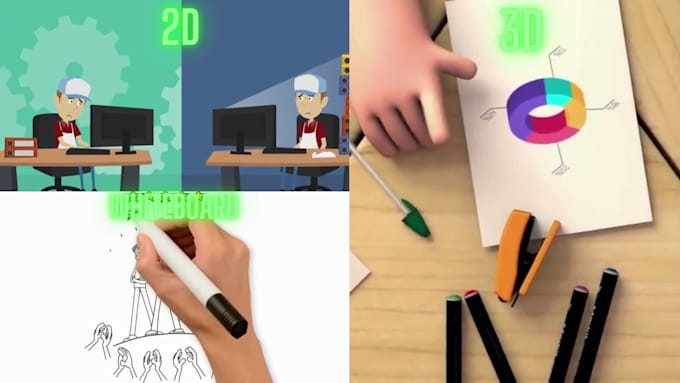 create animated explainer video in english or france