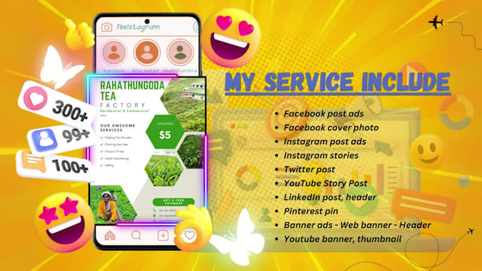 design captivating facebook ads and social media posts