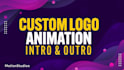 create custom logo animation, intro and outro