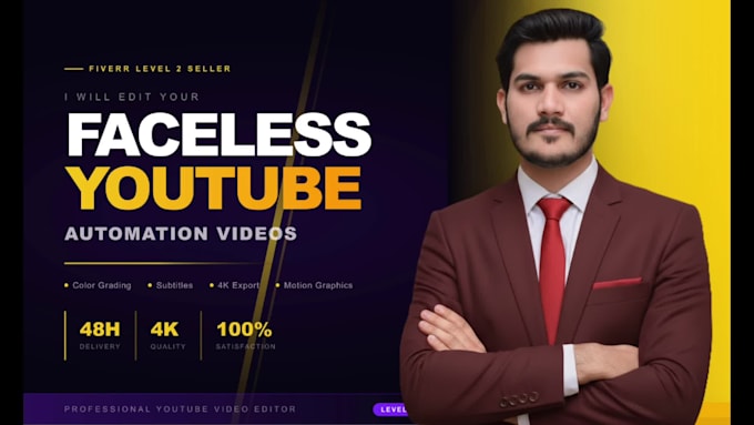 edit faceless youtube automation videos for your channel