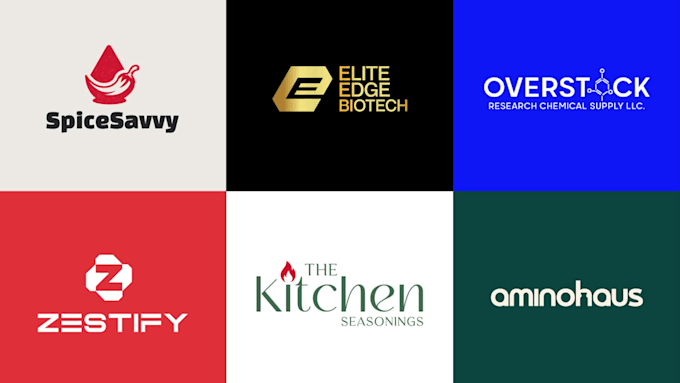 design modern ecommerce brand logo for supplement, peptide, cosmetics