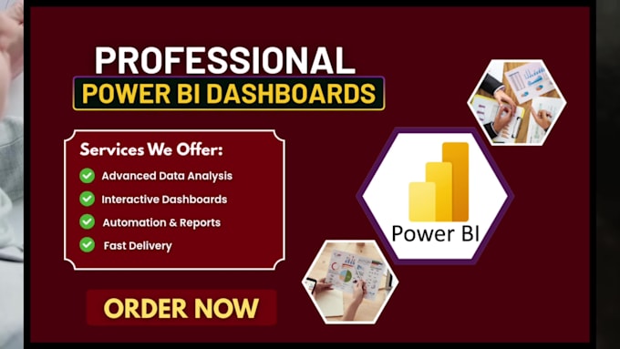 create interactive power bi dashboard and visualizations