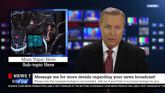 create a breaking news web video