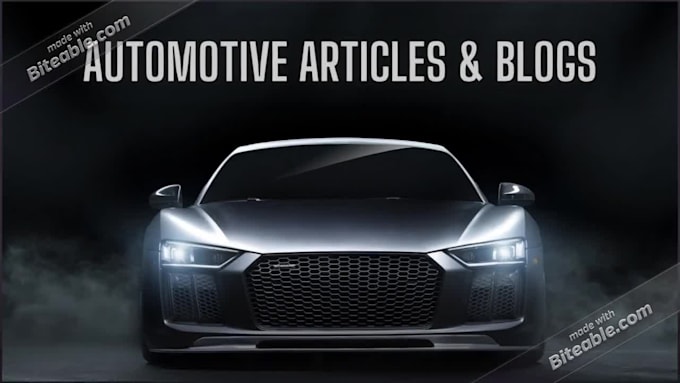 write SEO optimized automotive articles and blogs