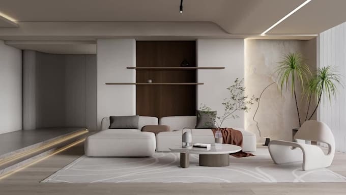 do interior design and hyper realistic 3d renderings
