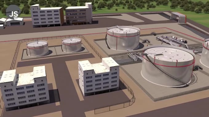 create 3d industrial technical animation product machinery engineering process