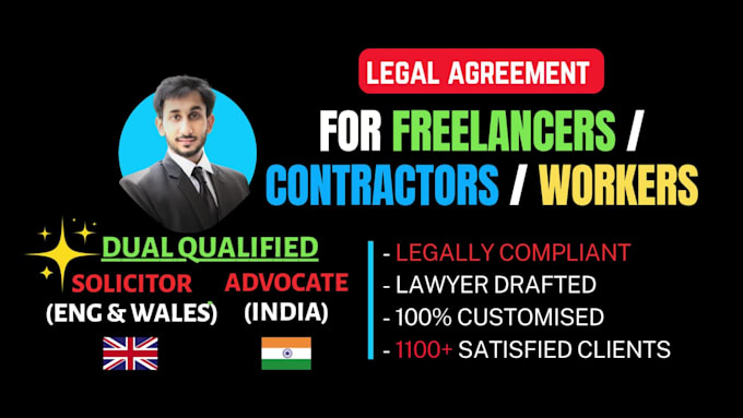 write agreement for your contractor, sales agent, freelancer