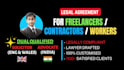 write agreement for your contractor, sales agent, freelancer