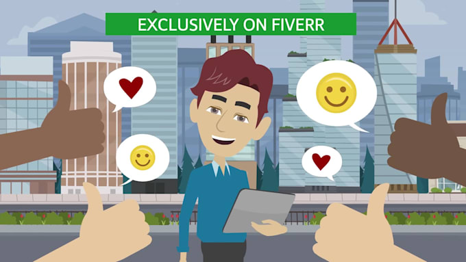 create a professional 2d animated explainer video