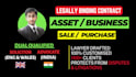 write llc, share, stock, business sale purchase contract