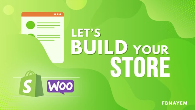 build an ecommerce website with shopify or woocommerce