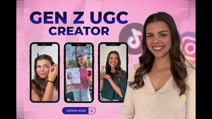 create a gen z female ugc video ad for instagram, tiktok, and facebook