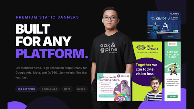 design premium web banners and static display ads