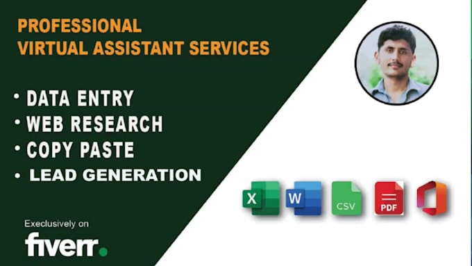do web research, lead generation and fast data entry