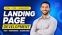 build a custom responsive business website as a front end developer