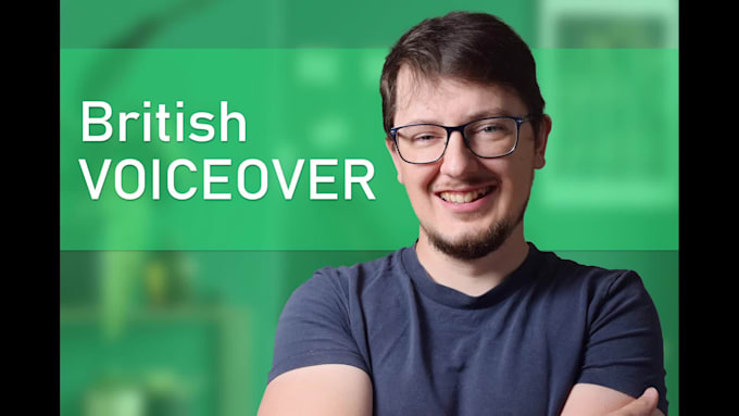 Best Price! I will record an authentic british male voice over