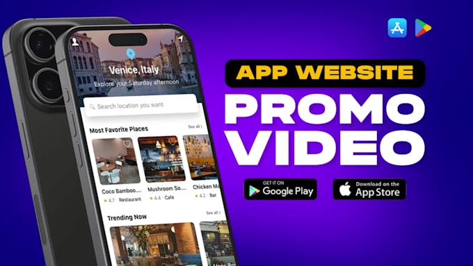 create app promo, saas promo video, website demo video ads