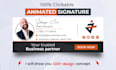 design clickable html email signature and animated email signature