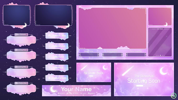 create custom animated overlays and alerts for streamers