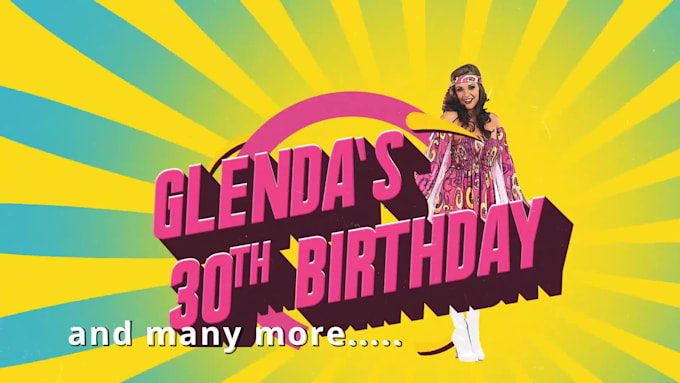 make birthday, wedding party invitation save the date video