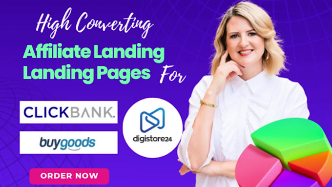 design clickbank and digistore24 affiliate sales funnels and landing pages