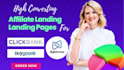 design clickbank and digistore24 affiliate sales funnels and landing pages