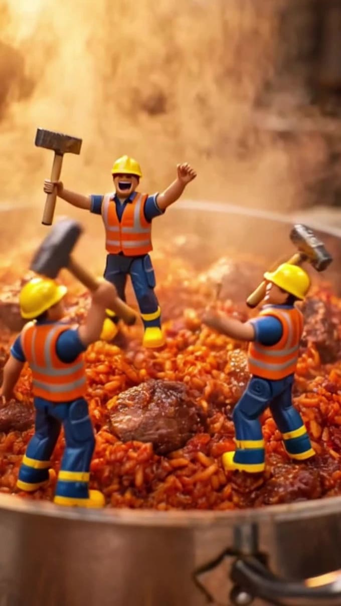 create ai miniature worker ads and product scenes