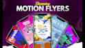 create motion flyer and animated poster with motion graphics
