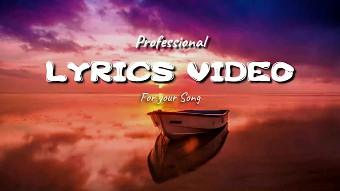 create simple lyrics video with effects