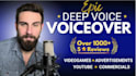 record your deep male voice over