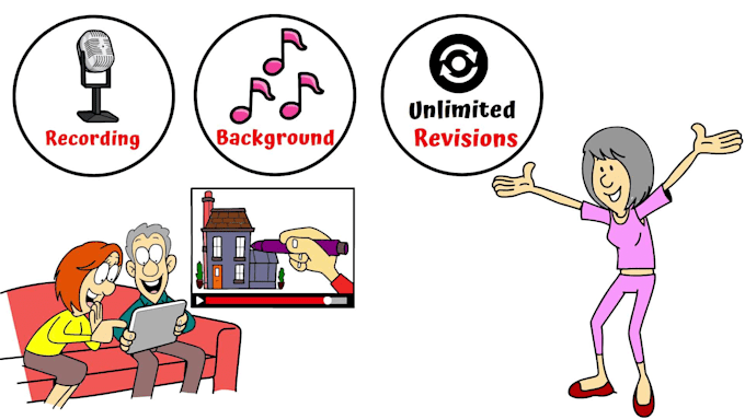 do custom whiteboard doodle animation explainer video