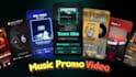make music visualizer promo video for instagram, youtube, tiktok