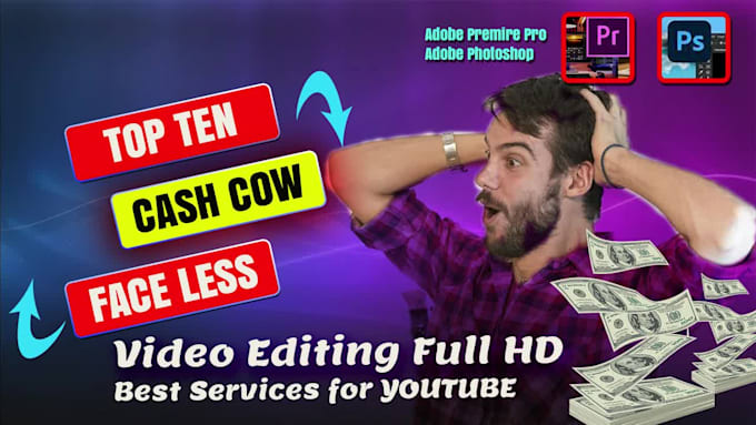 make top 10 faceless videos, cashcow videos editing, youtube automation