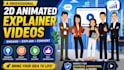 create animated explainer video or 2d animation sales video in 24 hours