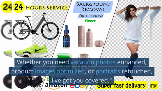 do photoshop editing, background removal, retouching