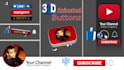 create 3d youtube subscribe button animation