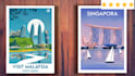 create retro, vintage travel poster for any place in the world and illustration