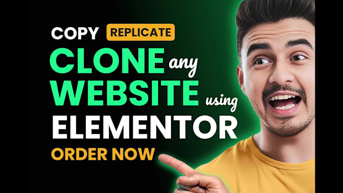 clone and rebrand any website in wordpress elementor with your content