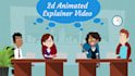 create 2d animated explainer video and 2d animation marketing video