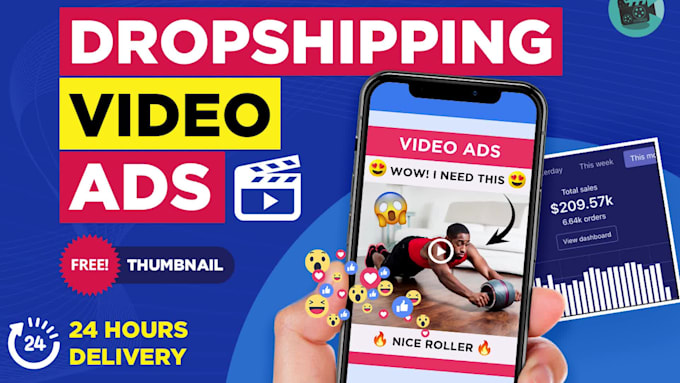 create shopify facebook video ads and dropshipping video ads