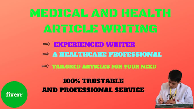 Write professional medical and health articles and blogs by Dr_ali23 ...