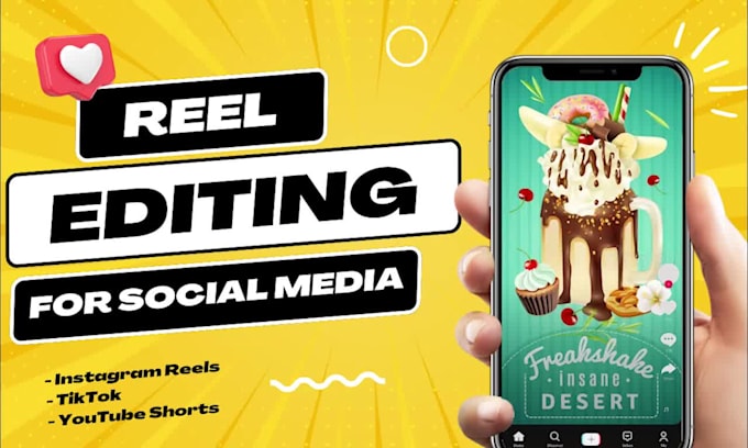 make a professional reel editing for social media