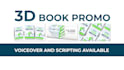 create a professional 3d book promo video