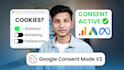 setup gdpr cookie consent banner to enable google consent mode v2 for gads, ga4