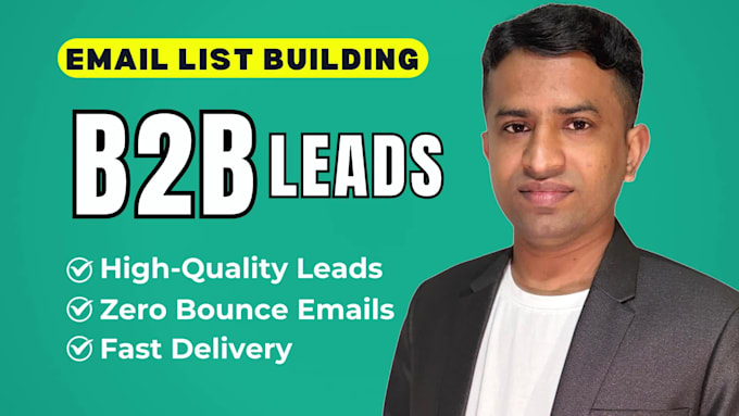 do b2b lead generation email list building for any industry