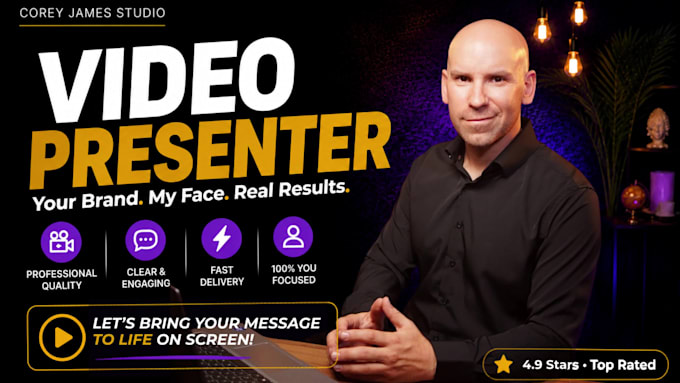be your professional video spokesperson for finance, real estate and tech
