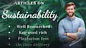 write a 1000 word sustainability article or blog